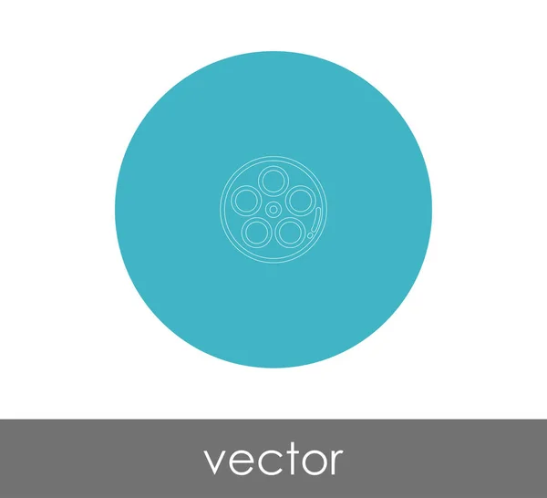 Ikon Film Untuk Desain Web Dan Aplikasi Ilustrasi Vektor - Stok Vektor