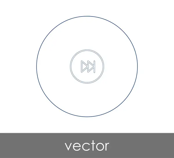 Icono Avance Rápido Para Diseño Web Aplicaciones Ilustración Vectorial — Vector de stock