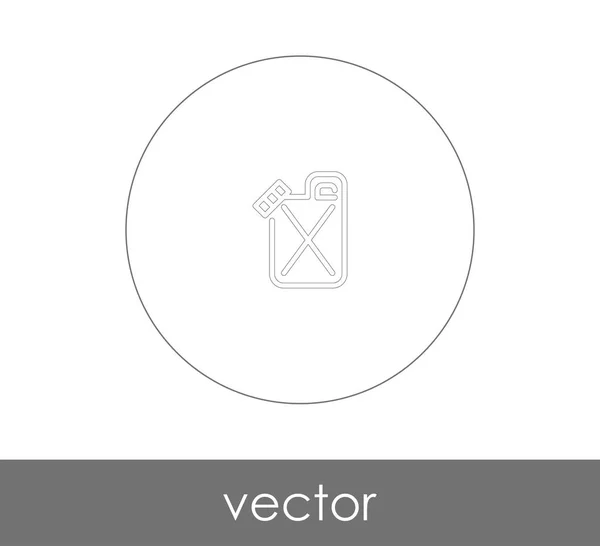 Icono Lata Combustible Para Diseño Web Aplicaciones Ilustración Vectorial — Archivo Imágenes Vectoriales