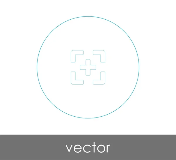 Kamera odak simgesi — Stok Vektör