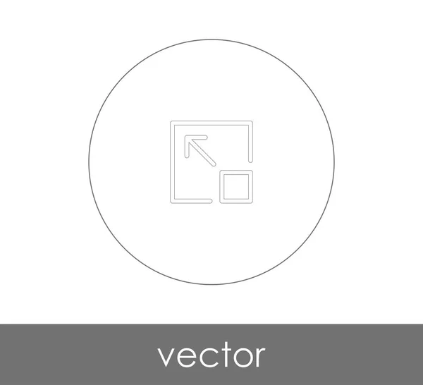 Expandir Design Ícone Ilustração Vetorial — Vetor de Stock