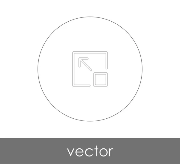 Icon Design Erweitern Vektor Illustration — Stockvektor