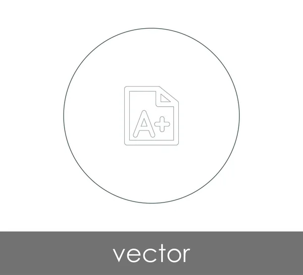 Vector Illustration Design Grade Icon — Stock Vector