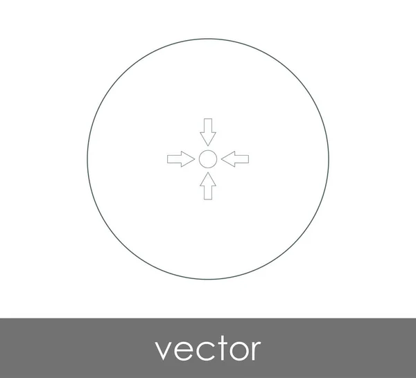 Icono de flecha ajuste — Vector de stock