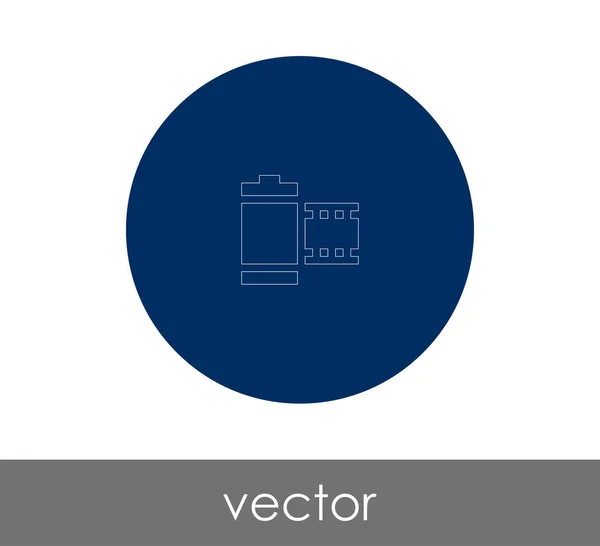 Icono Película Para Diseño Web Aplicaciones Ilustración Vectorial — Vector de stock