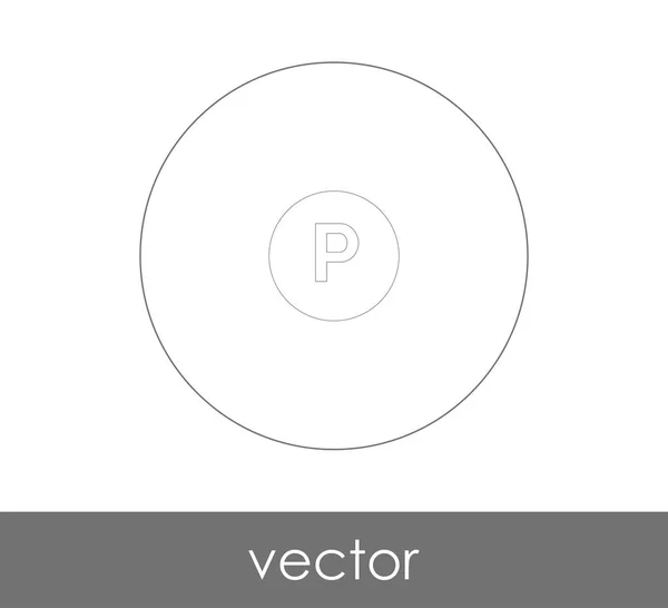 Pasar Icono Grado Ilustración Vectorial — Vector de stock