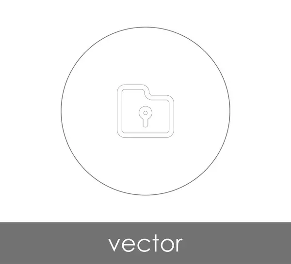 Carpeta icono web — Vector de stock