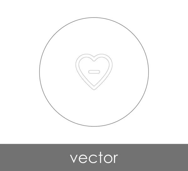 Herz Web Icon Vektorillustration — Stockvektor