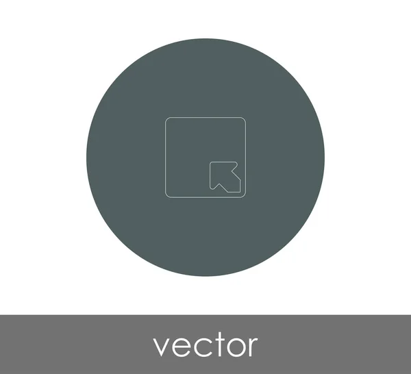 Expandir Diseño Del Icono Ilustración Vectorial — Vector de stock