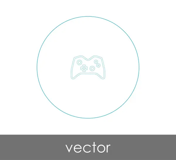Joystick Icona Vettoriale Illustrazione — Vettoriale Stock