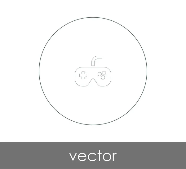 Joystick Ícone Vetor Ilustração — Vetor de Stock