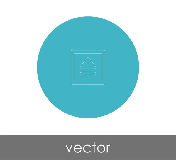 Vektor Illustration Design Des Auswurfsymbols — Stockvektor