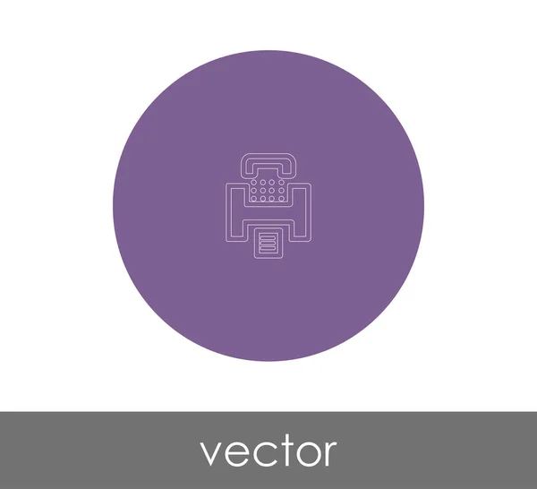 Значок Факсимільної Машини Веб Дизайну Додатків Векторні Ілюстрації — стоковий вектор