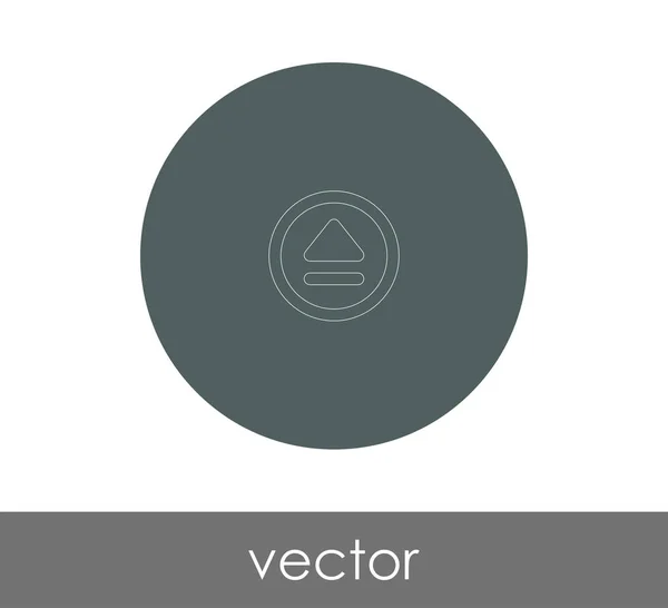 Vector Illustration Design Eject Icon — Stock Vector