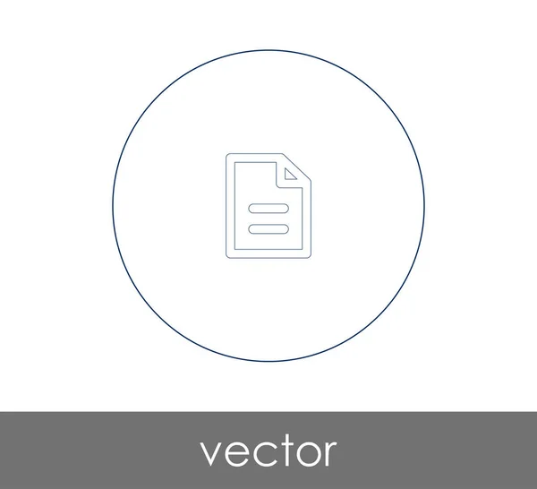 Ícone Documento Para Web Design Aplicações Ilustração Vetorial — Vetor de Stock