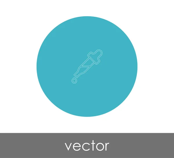 Pipette Web-Symbol — Stockvektor