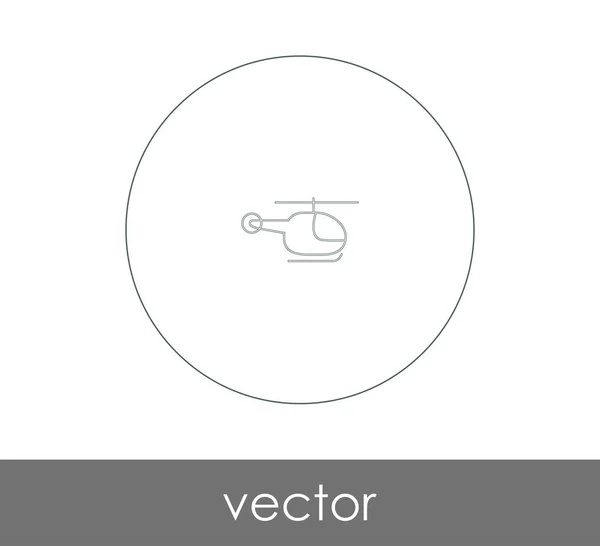 ヘリコプターのウェブアイコンベクトルイラスト — ストックベクタ