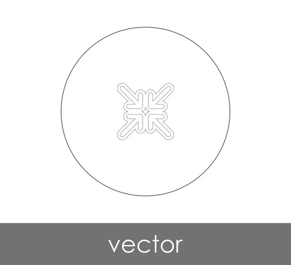 Icono de flecha ajuste — Vector de stock