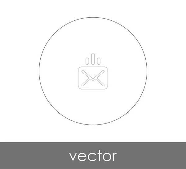 Icono de correo electrónico ingresos — Vector de stock