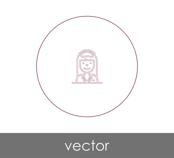 Arzt Symbol Logo Vektorillustration — Stockvektor