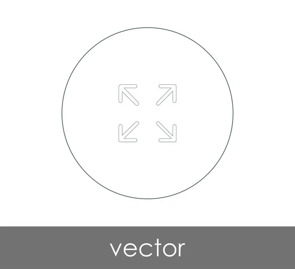 Icona a schermo intero — Vettoriale Stock