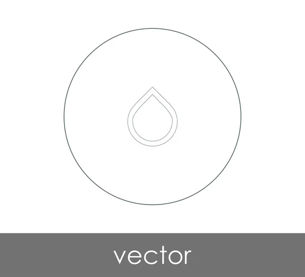 Icono Gota Vector Ilustración — Vector de stock