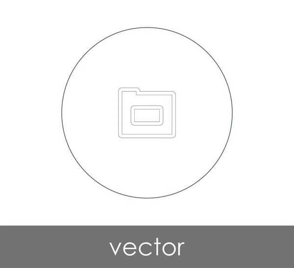 Folder web icon — Stock Vector