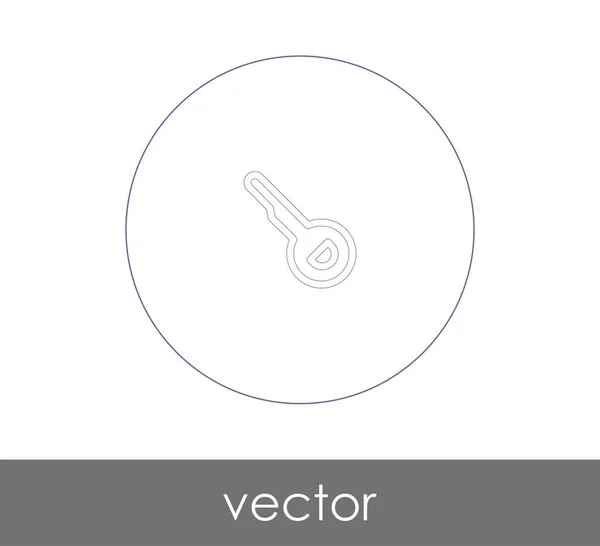 Ícone Chave Vetor Ilustração Logotipo — Vetor de Stock