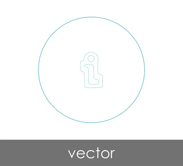 Signo de información icono — Vector de stock