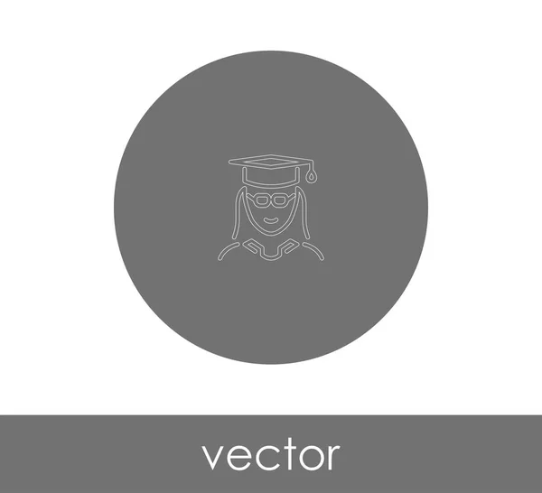 Graduaire Pictogram Vector Illustratie — Stockvector