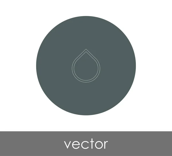 Drop Icon Vektor Illustration — Stockvektor