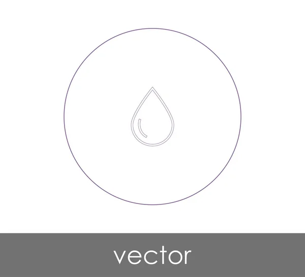 Drop Icon Vektor Illustration — Stockvektor