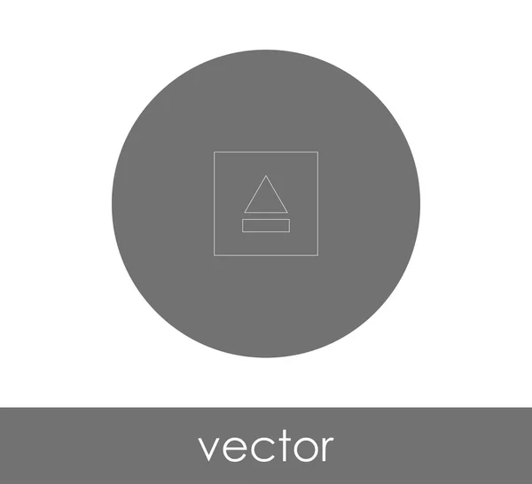 Vector Illustration Design Eject Icon — Stock Vector