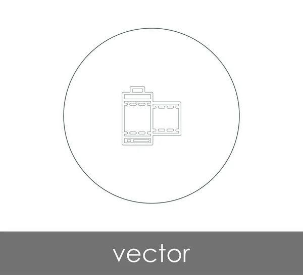 Иконка Фильма Веб Дизайна Приложений — стоковый вектор