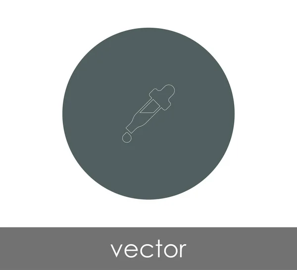 Pipette Web-Symbol — Stockvektor