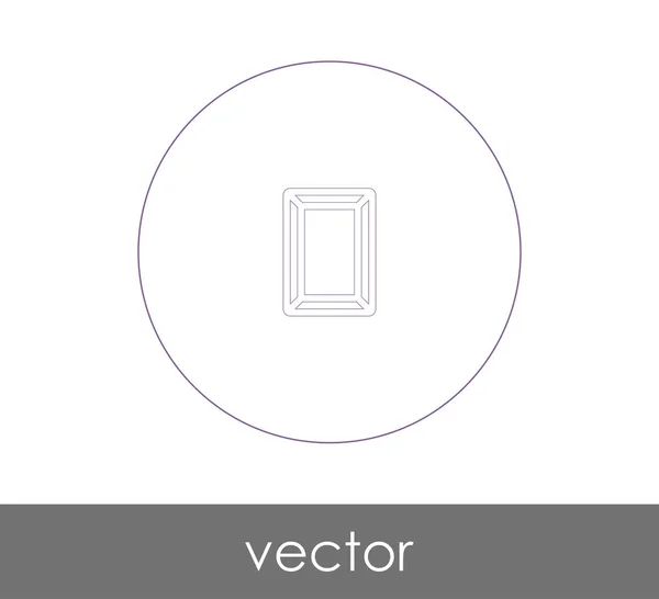 Bilderrahmen Symbol Für Webdesign Und Anwendungen Vektorillustration — Stockvektor