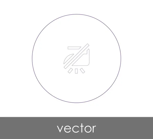 Ijzeren Pictogram Vector Illustratie — Stockvector