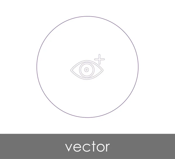 Pictogramă Grafică Ochi Ilustrație Vectorială — Vector de stoc