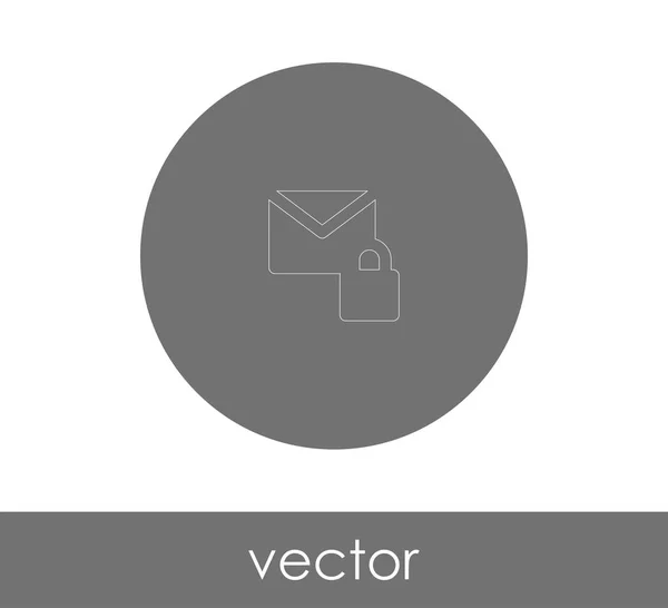 Boríték Ikon Web Design Alkalmazások — Stock Vector