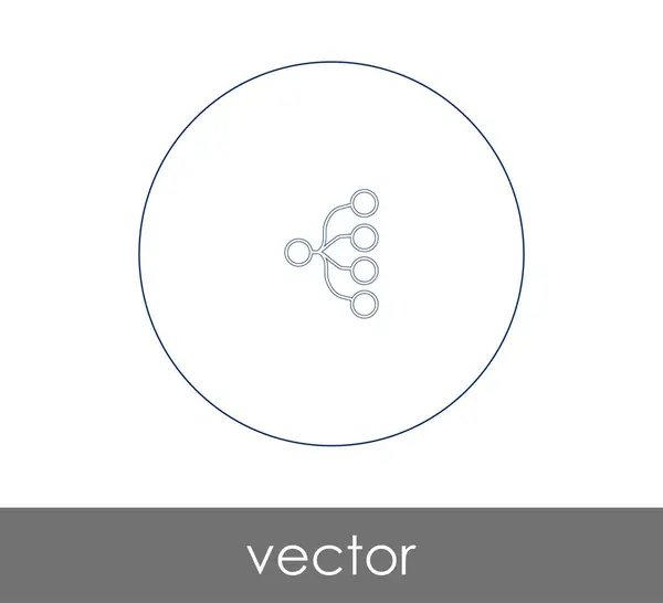 Vektorové Ilustrace Design Ikony Hierarchie — Stockový vektor