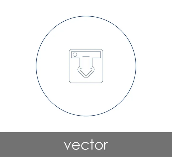 Pfeil Symbol Vektorillustration Herunterladen — Stockvektor