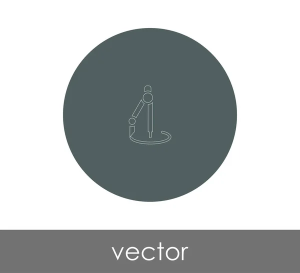 Diseño Ilustración Vectorial Del Icono Brújula Dibujo — Vector de stock