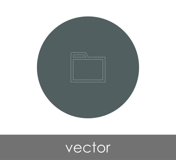 Ícone de pasta web — Vetor de Stock