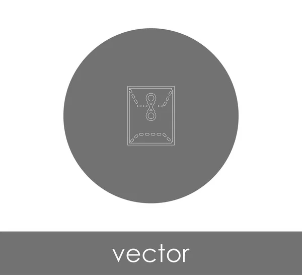 Folder Icon Logo Vector Illustration — Stock Vector