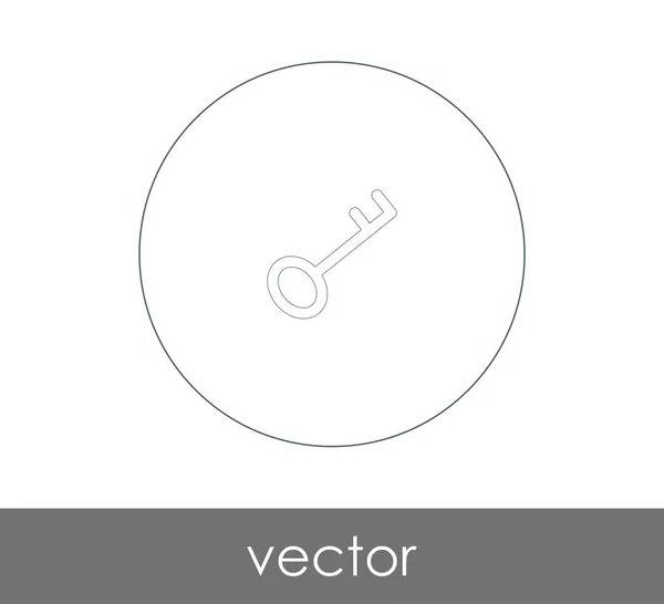 Icono Clave Vector Ilustración Logotipo — Archivo Imágenes Vectoriales