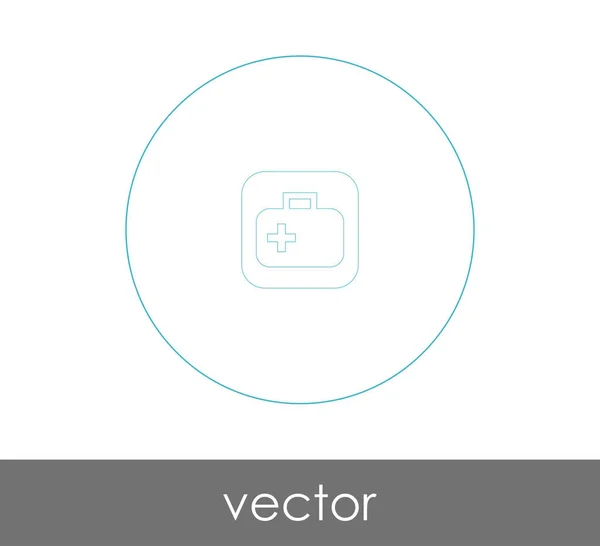 Vektor Illustration Design Des Verbandskasten Symbols — Stockvektor