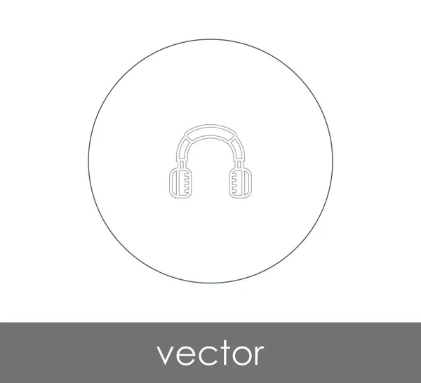 Headset Symbol Für Call Center Audio Kopfhörer Symbol Vektorillustration — Stockvektor