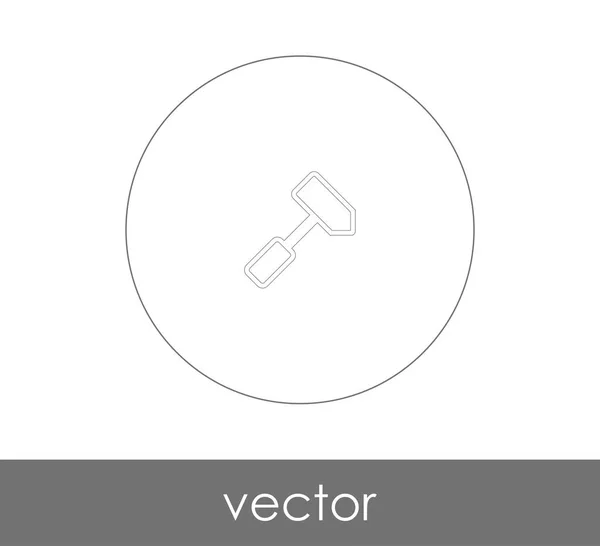 Молоток плоских значок — стоковий вектор