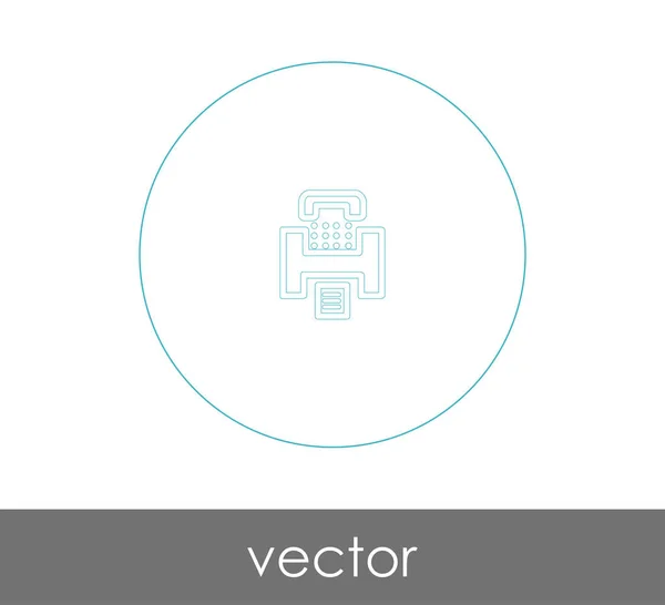 Icône Télécopieur Pour Conception Web Les Applications — Image vectorielle
