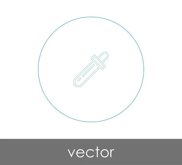 Pipette Web-Symbol — Stockvektor